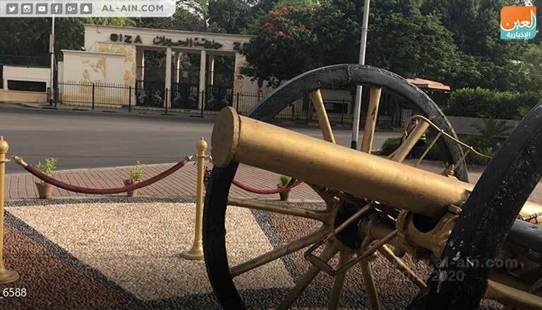 مدفع رمضان بميدان الشهيد ساطع النعماني أمام جامعة القاهرة مدفع رمضان بميدان الشهيد ساطع النعماني