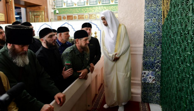 الرئيس الشيشاني يزور المسجد النبوي