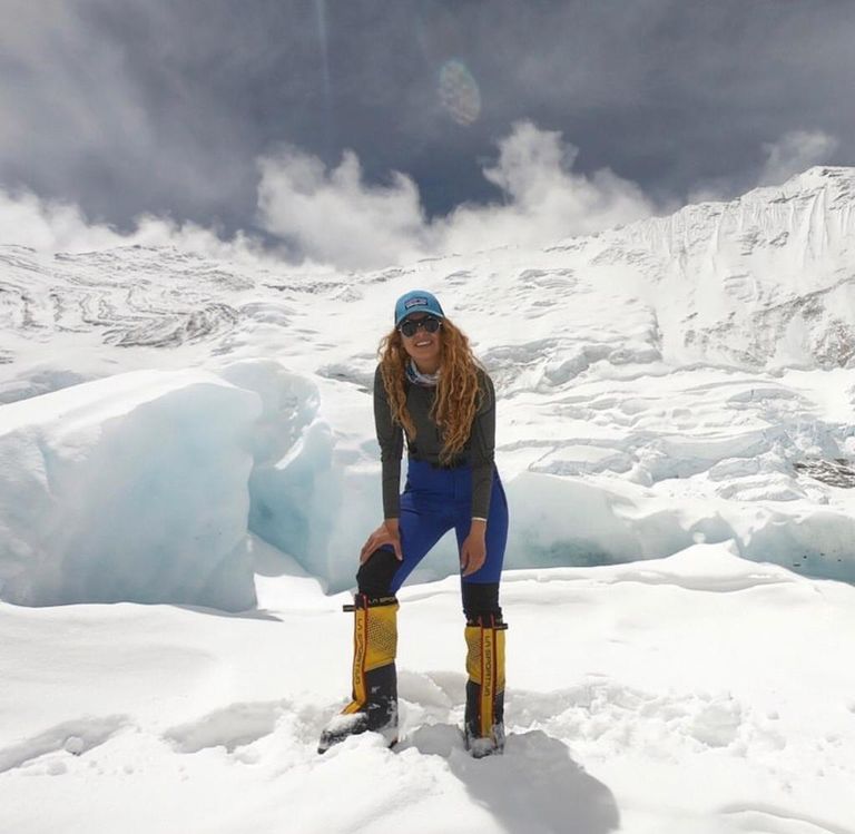 تيما دريان أثناء تسلق قمة إيفرست