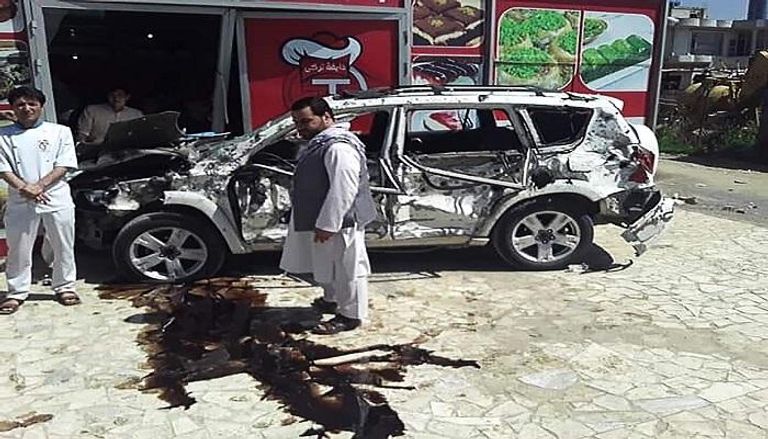 موقع انفجار في كابول اليوم الجمعة 