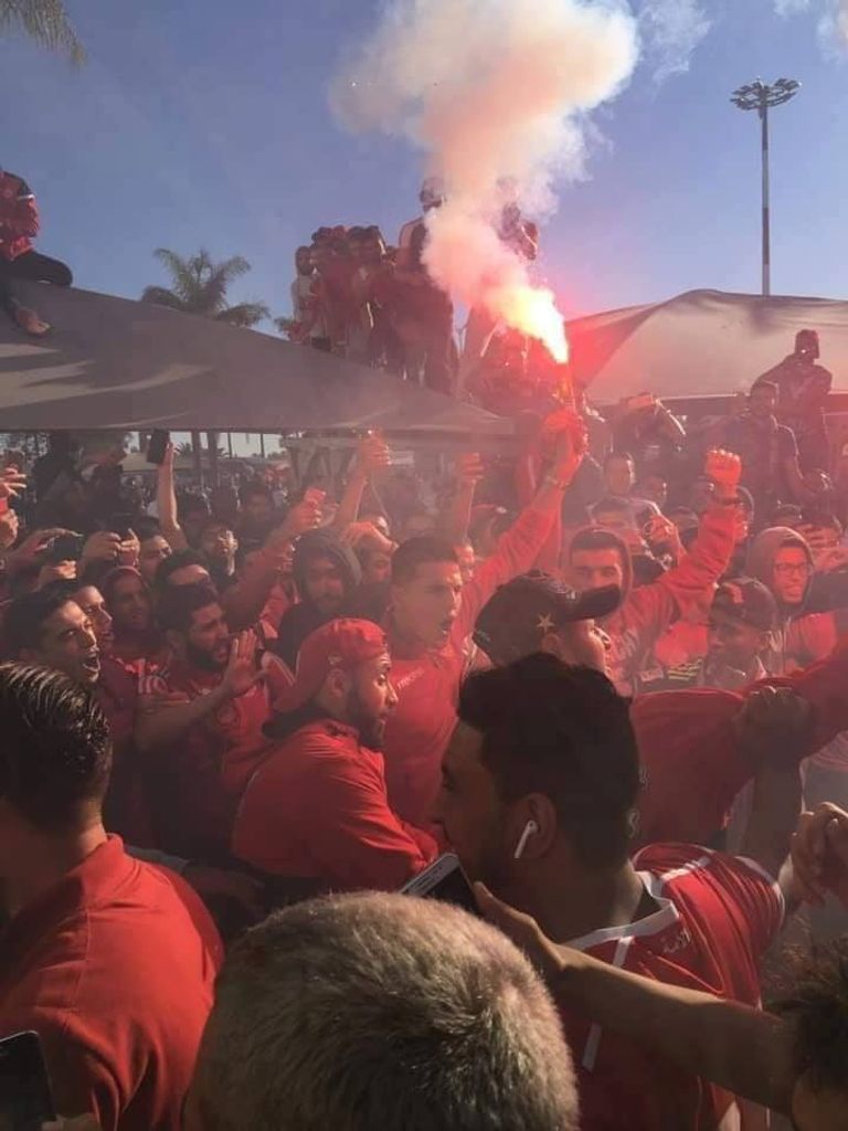 من استقبال لاعبي الوداد