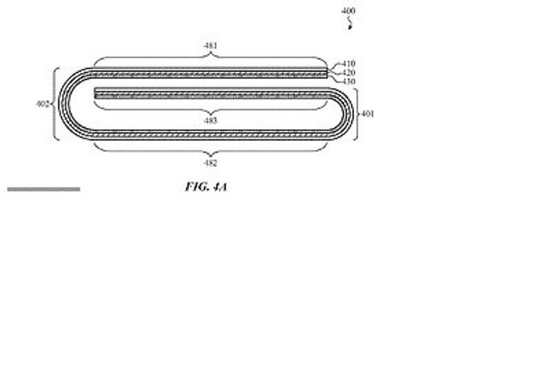 أحد التصميمات المتوقعة لهاتف أبل القابل للطي
