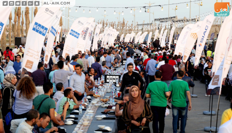 مصر تنظم أطول مائدة إفطار في العالم بالعاصمة الإدارية