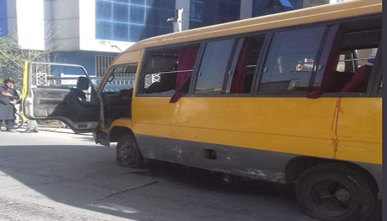 انفجار عبوة ناسفة بحافلة في كابول