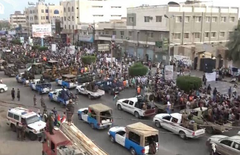 جانب من سيارات الأمم المتحدة في قبضة الحوثي