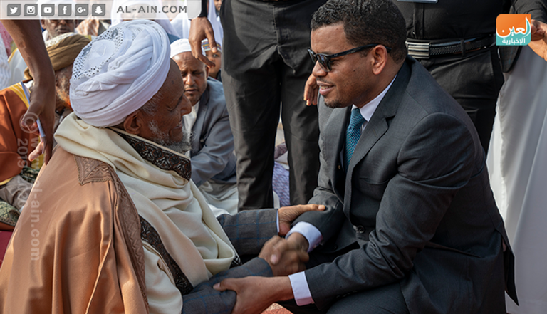 جانب من أداء صلاة العيد في استاد أديس أبابا