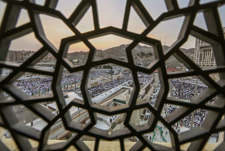 جانب من صلاة العيد بالمسجد الحرام