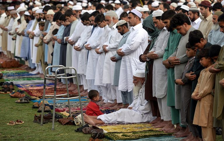 جانب من صلاة العيد بالمسجد الحرام