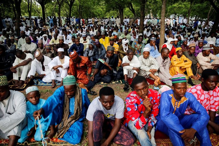 جانب من صلاة العيد بالمسجد الحرام