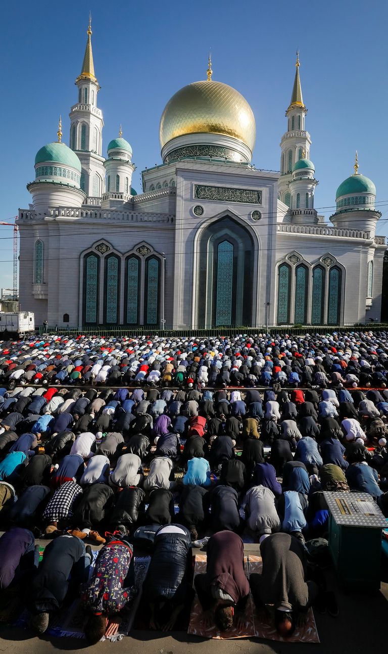 جانب من صلاة العيد بالمسجد الحرام