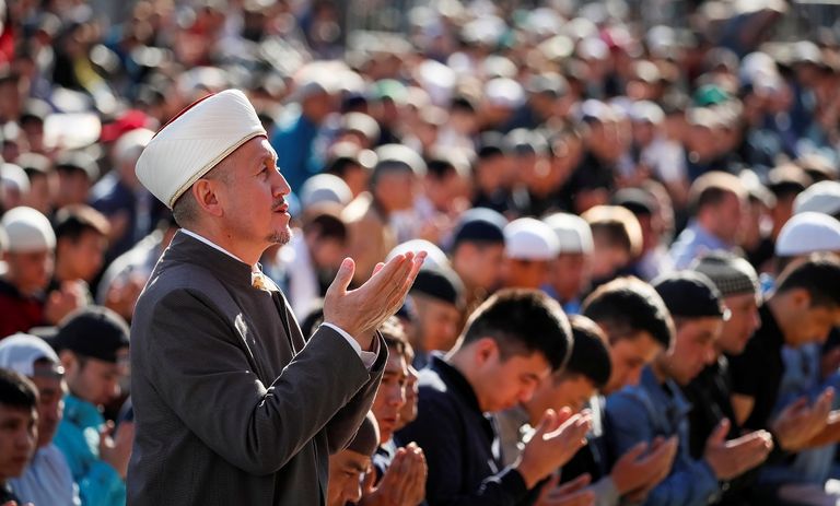 جانب من صلاة العيد بالمسجد الحرام