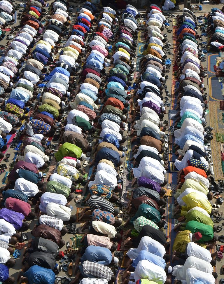 جانب من صلاة العيد بالمسجد الحرام