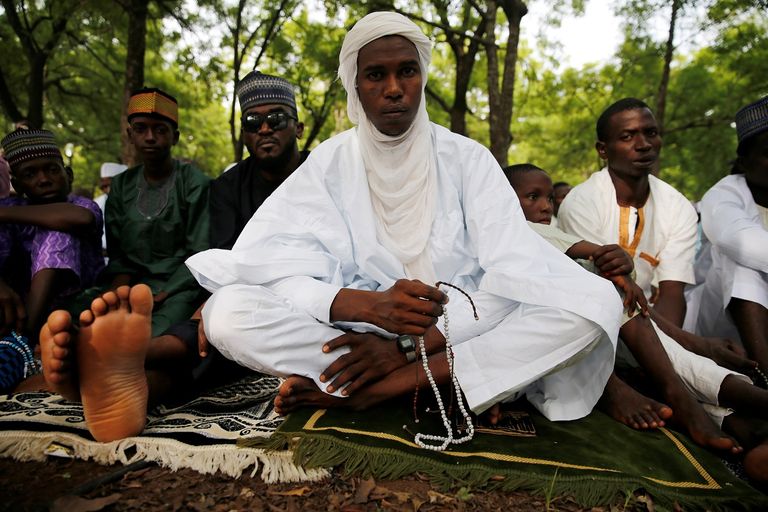 جانب من صلاة العيد بالمسجد الحرام