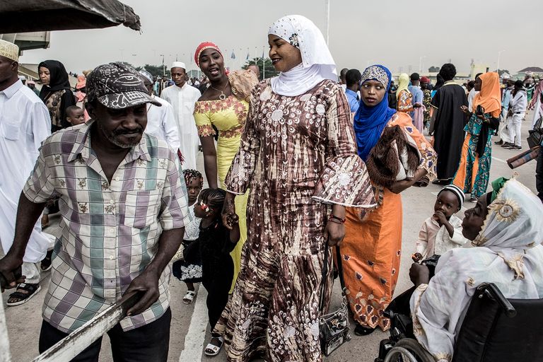 جانب من صلاة العيد بالمسجد الحرام