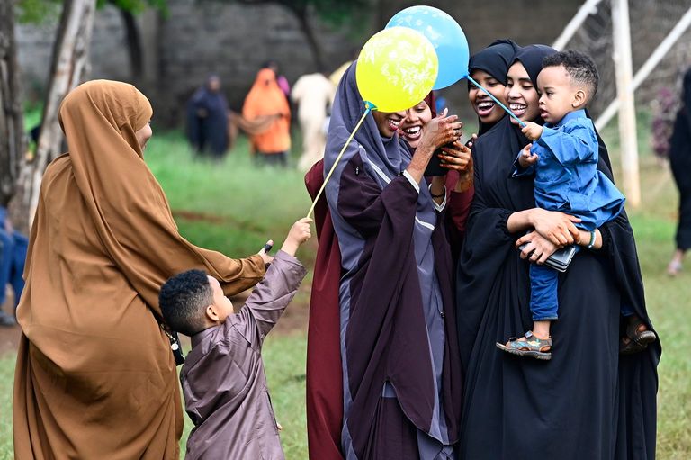 جانب من صلاة العيد بالمسجد الحرام