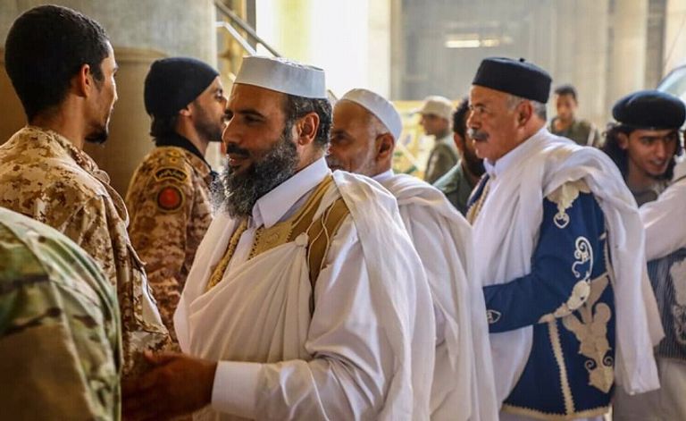 زيارة وجهاء المنطقة الغربية لمحاور القتال في طرابلس زيارة وجهاء المنطقة الغربية لمحاور القتال في طرابلس