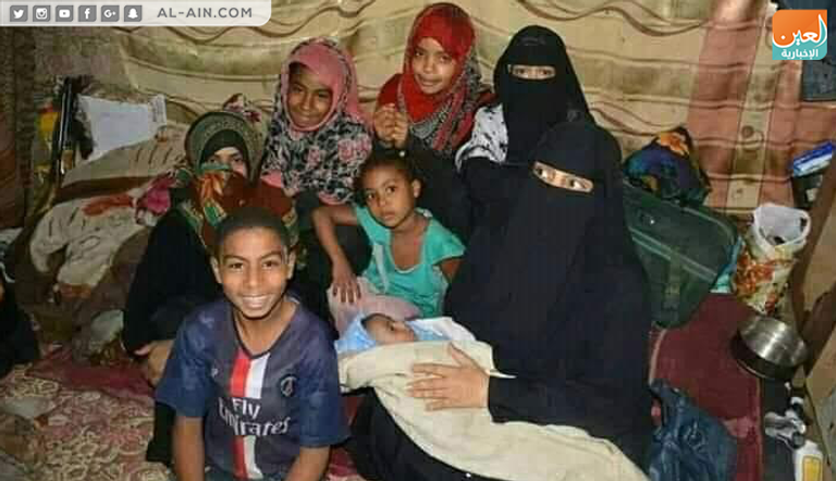 بقايا منزل أسرة "العكش" بتعز اليمنية