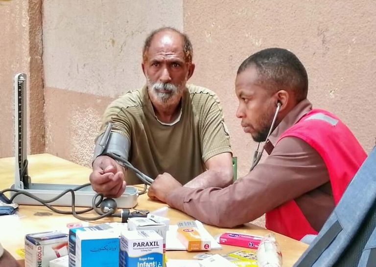 الهلال الأحمر في غات الليبية