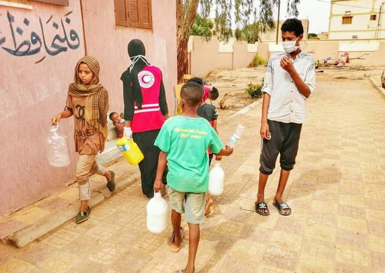 الهلال الأحمر في غات الليبية