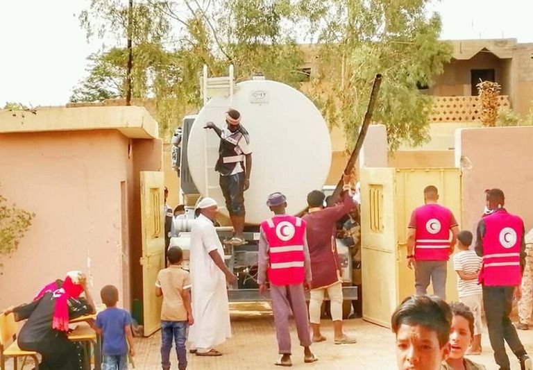 الهلال الأحمر في غات الليبية