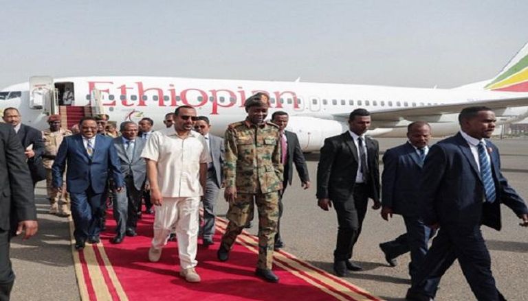 رئيس وزراء إثيوبيا يصل السودان