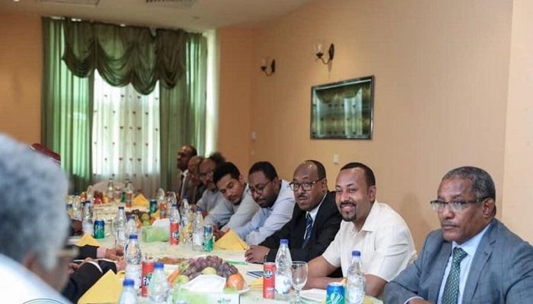 اجتماع آبي أحمد وقادة الحرية والتغيير في السودان