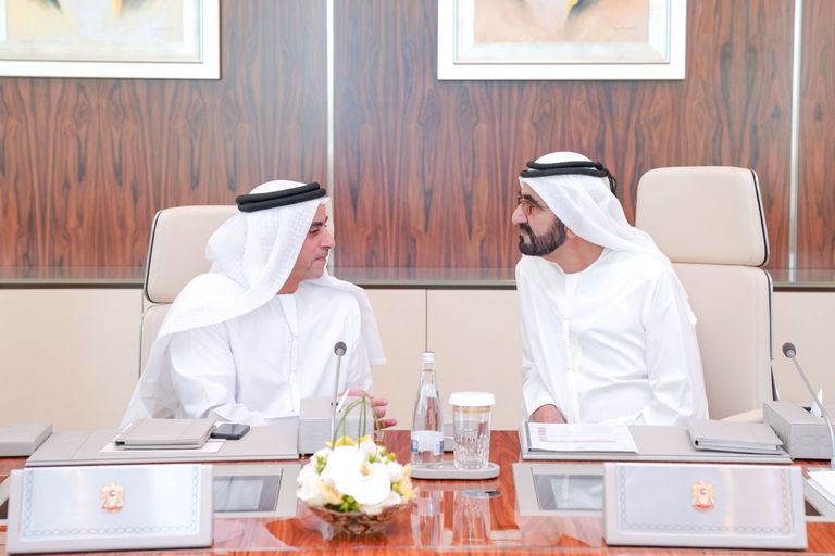 مجلس الوزراء الإماراتي خلال اجتماع الأحد