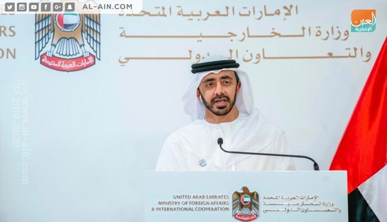 وزير الخارجية الإماراتي ونظيره الألماني