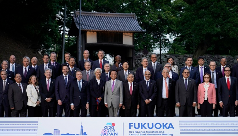 وزراء مالية مجموعة العشرين في افتتاح القمة باليابان