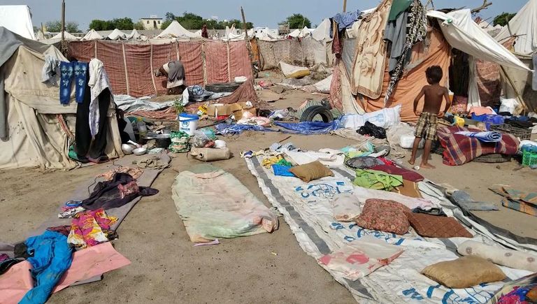 آثار السيول في اليمن