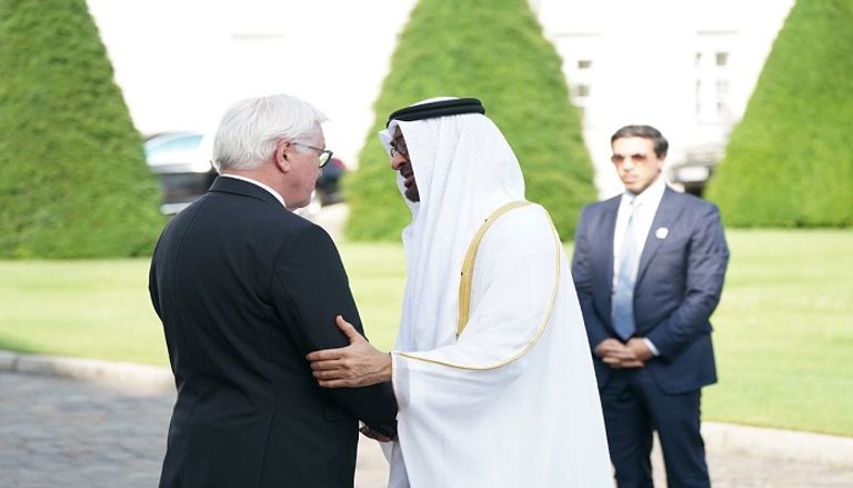 الشيخ محمد بن زايد والرئيس الألماني في برلين