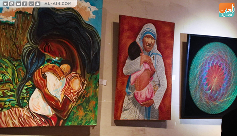 جانب من المعرض التشكيلي في أديس أبابا