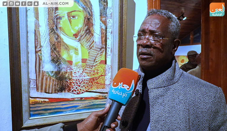 جانب من المعرض التشكيلي في أديس أبابا