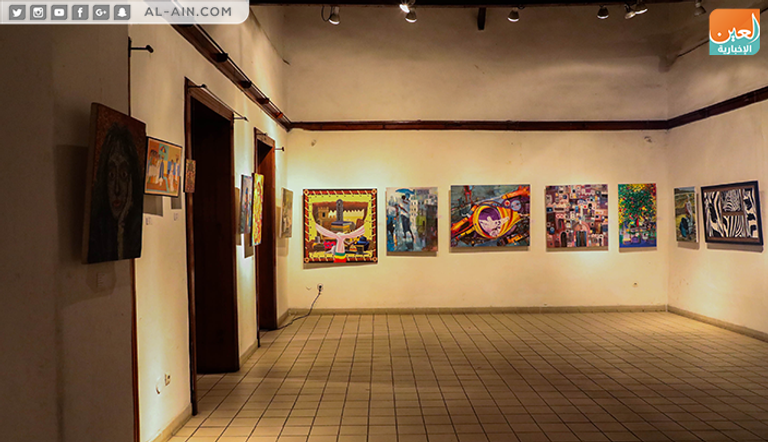 جانب من المعرض التشكيلي في أديس أبابا