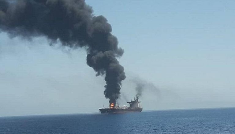 إحدى ناقلتي النفط التي استهدفت في خليج عمان