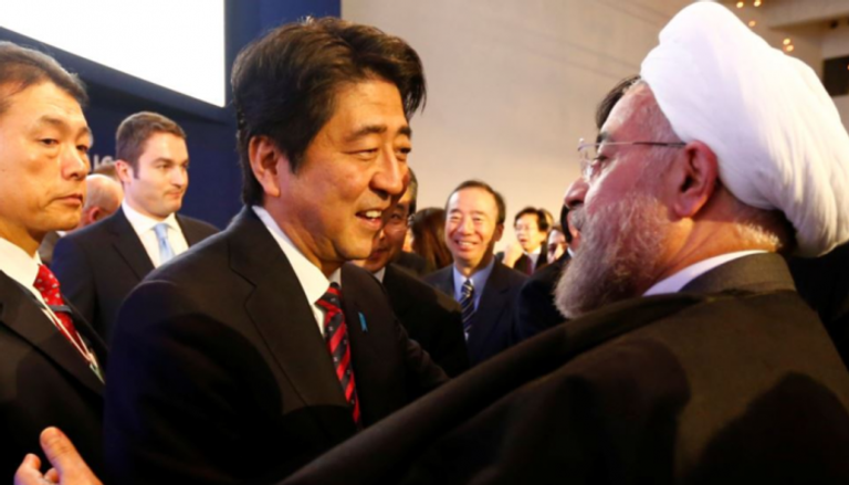 حسن روحاني ورئيس وزراء اليابان - أرشيفية