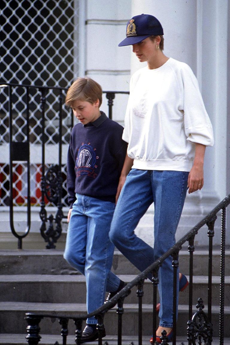 الأميرة ديانا وابنها الأمير وليام