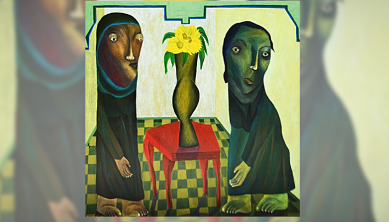 من لوحات معرض الفنان السوداني صلاح المر
