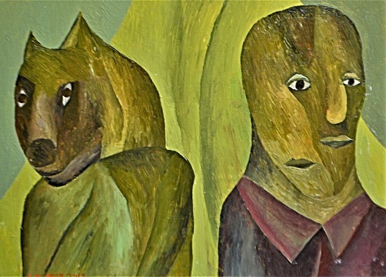 من لوحات معرض الفنان السوداني صلاح المر