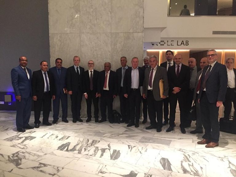 جانب من الاتفاق شعار المؤسسة الوطنية للنفط الليبية