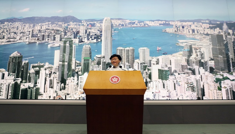 رئيسة السلطة التنفيذية لحكومة هونج كونج كاري لام