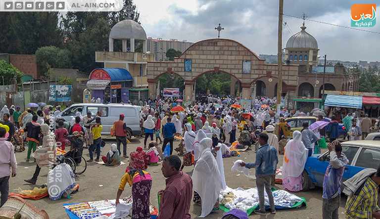 أسواق شعبية تحيط بالكنائس الإثيوبية