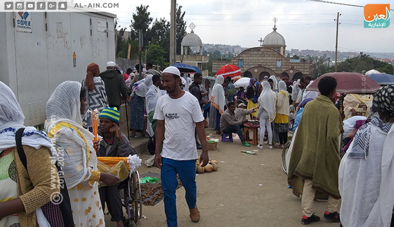 أسواق شعبية تحيط بالكنائس الإثيوبية