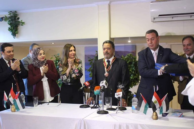 جانب من تكريم الممثل المصري يوسف شعبان