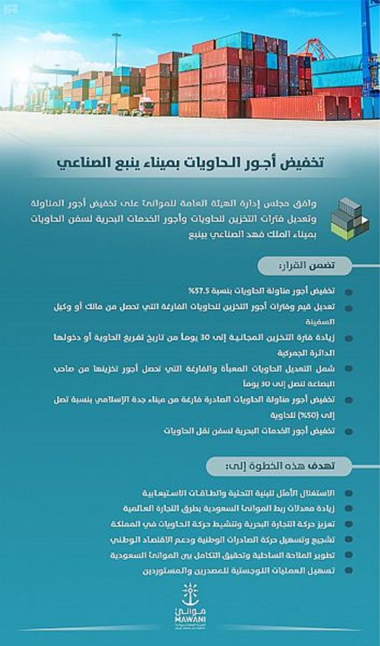 سفينة عملاقة تتأهب لدخول ميناء سعودي