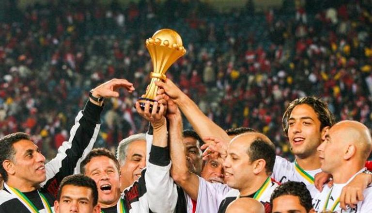 فرحة منتخب مصر بلقب 2006