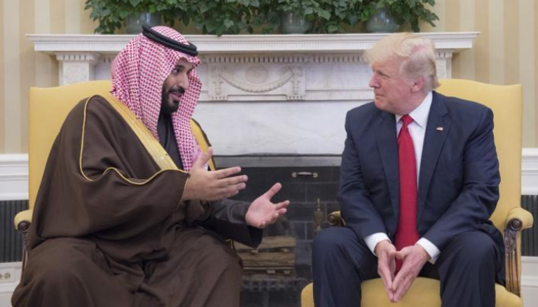 الأمير محمد بن سلمان والرئيس الأمريكي دونالد ترامب