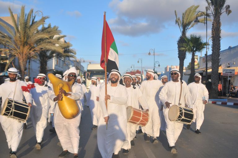 جانب من مشاركة الإمارات في مهرجان طانطان المغربي