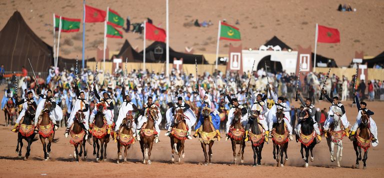 جانب من مشاركة الإمارات في مهرجان طانطان المغربي