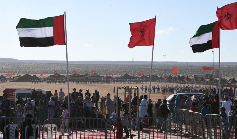 جانب من مشاركة الإمارات في مهرجان طانطان المغربي